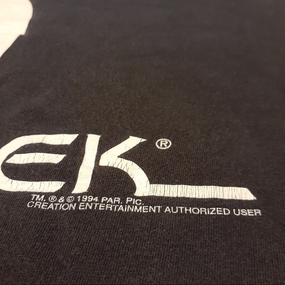 1994 Star Trek Voyager T-Shirt Large Vintage - Picture 3 of 7